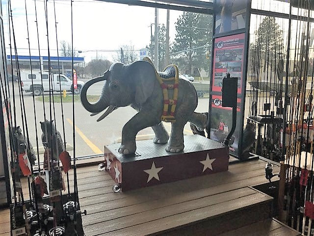 Historic Elephant from White Elephant Spokane WA
